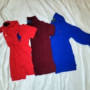 POLO BUNDLE: LOT OF 3 POLO SHIRTS